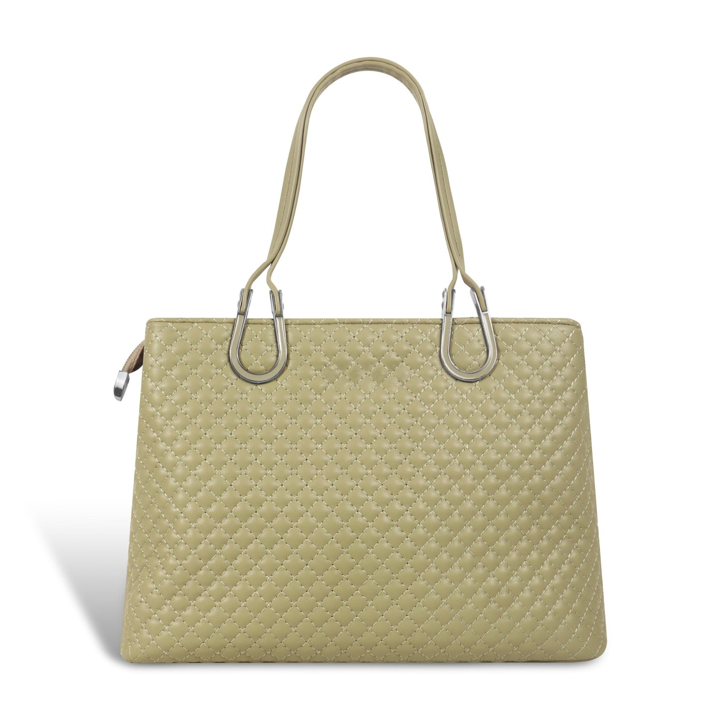 Magnolia Quilted Faux Leather Handbag for Women | 10.5L Elegant Everyday & Office Shoulder Bag