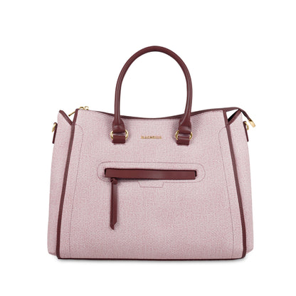 Magnolia Stylish Textured Handbag for Women - Elegant Shoulder Tote with Detachable Strap
