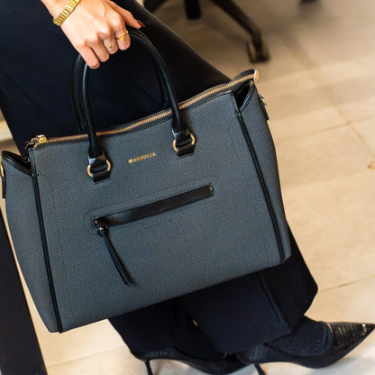 Magnolia Stylish Textured Handbag for Women - Elegant Shoulder Tote with Detachable Strap