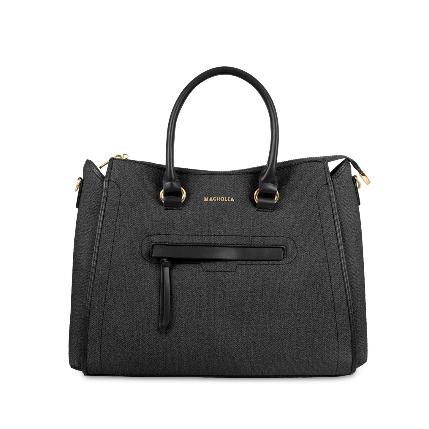 Magnolia Stylish Textured Handbag for Women - Elegant Shoulder Tote with Detachable Strap