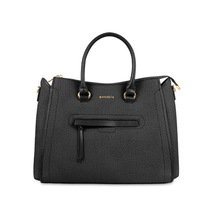 Magnolia Stylish Textured Handbag for Women - Elegant Shoulder Tote with Detachable Strap