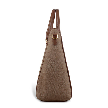 Magnolia Stylish Textured Handbag for Women - Elegant Shoulder Tote with Detachable Strap