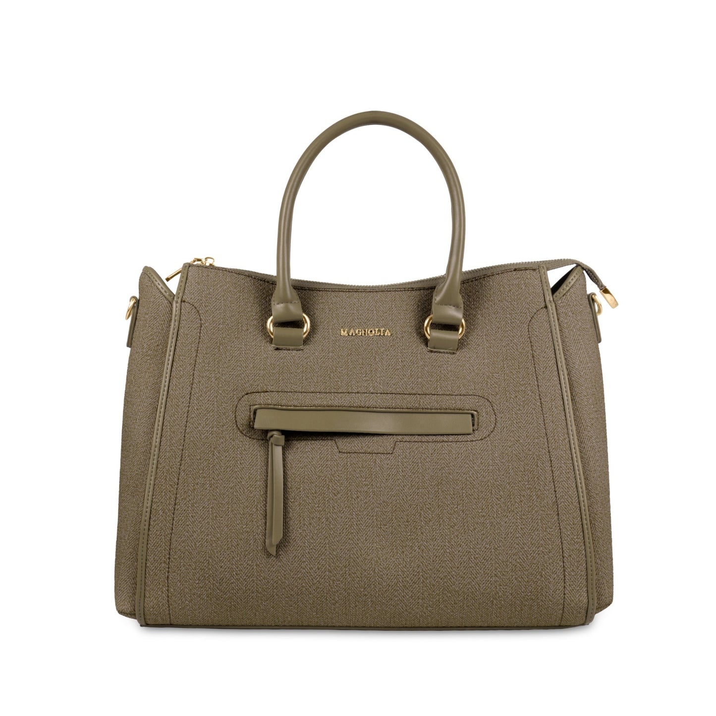 Magnolia Stylish Textured Handbag for Women - Elegant Shoulder Tote with Detachable Strap