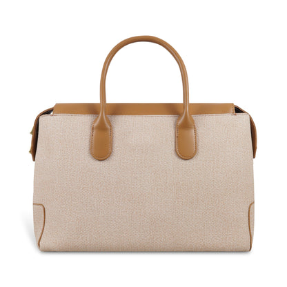 Magnolia Elegant Structured Handbag for Women - Premium Shoulder Tote with Top Handles & Detachable Strap