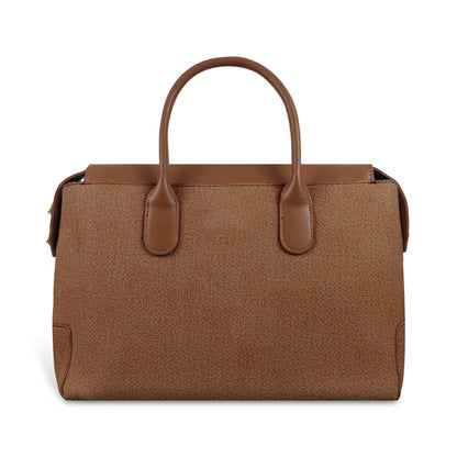 Magnolia Elegant Structured Handbag for Women - Premium Shoulder Tote with Top Handles & Detachable Strap