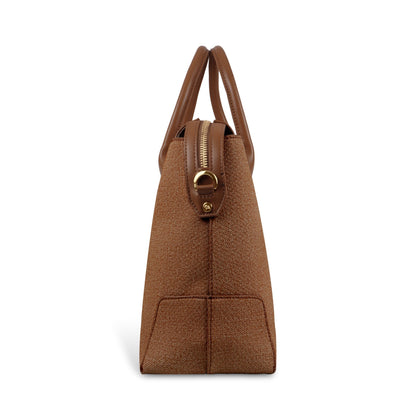 Magnolia Elegant Structured Handbag for Women - Premium Shoulder Tote with Top Handles & Detachable Strap