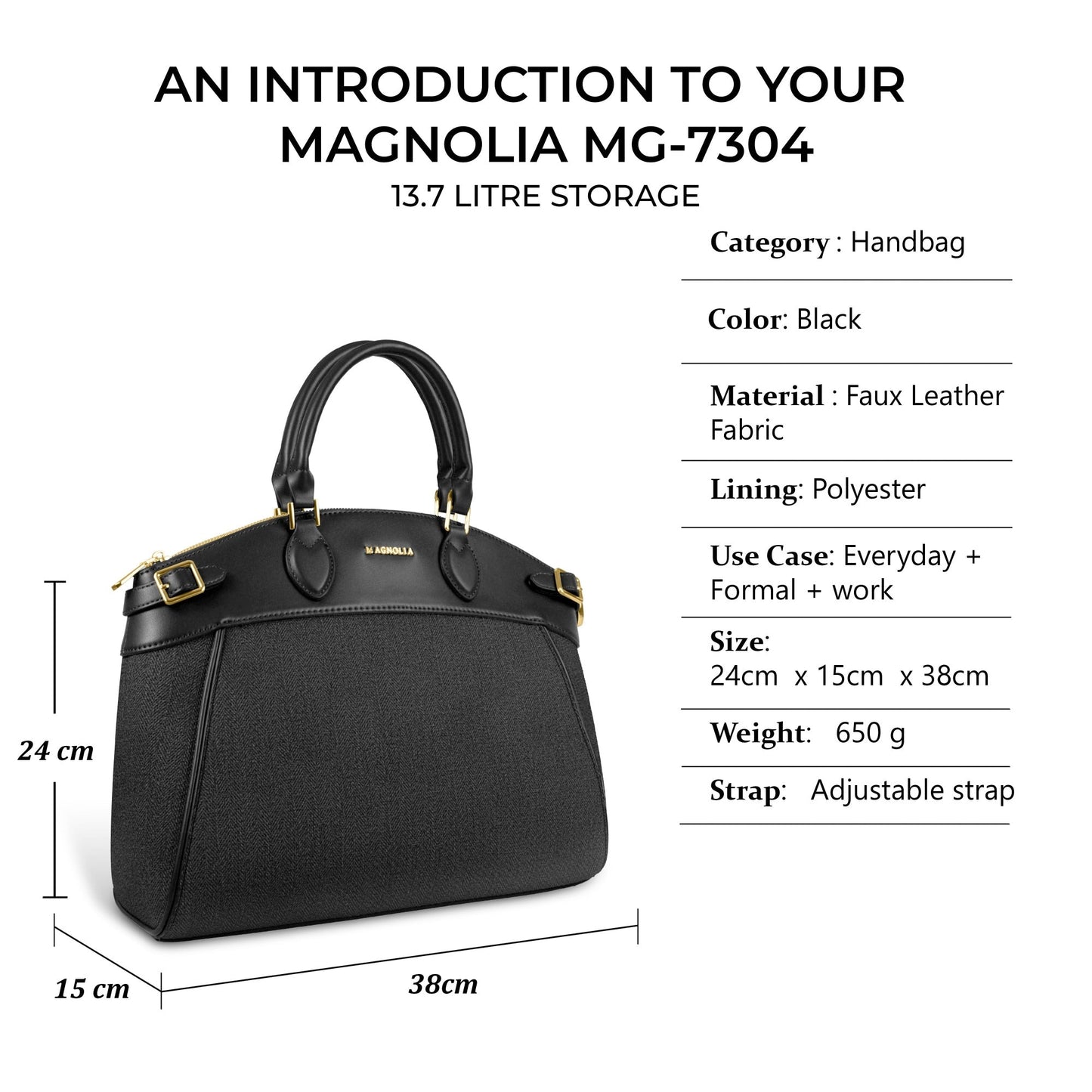 Trendy Leather Tote Bag with Detachable Shoulder Strap & Spacious Interior
