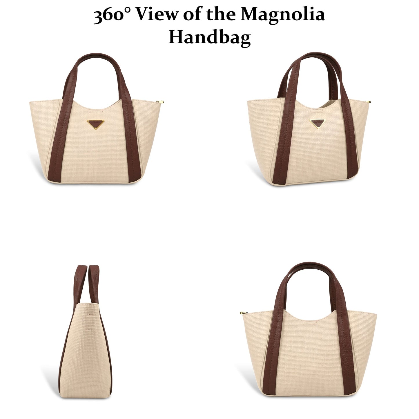 Trendy Leather Tote Bag with Detachable Shoulder Strap & Spacious Interior
