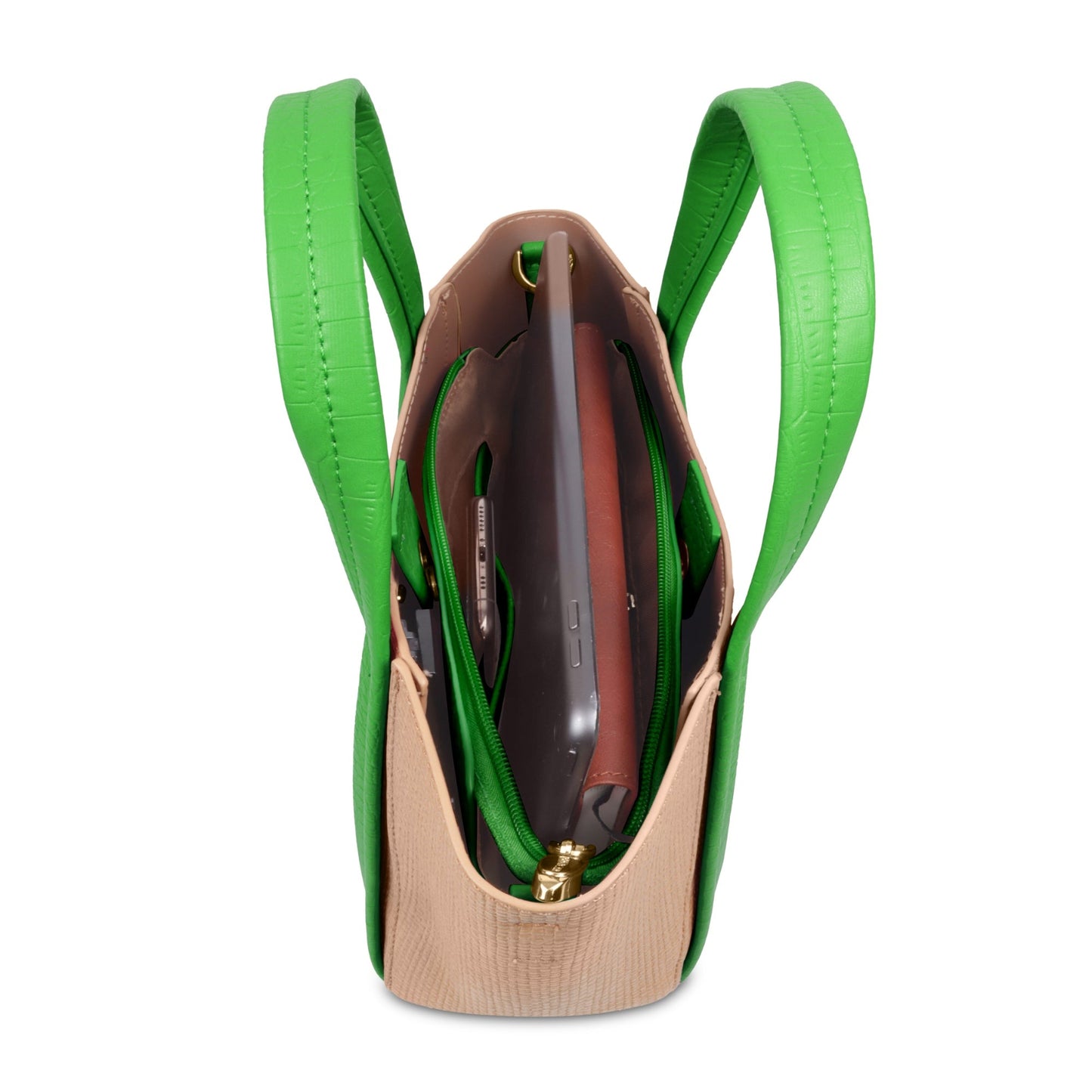 Trendy Leather Tote Bag with Detachable Shoulder Strap & Spacious Interior