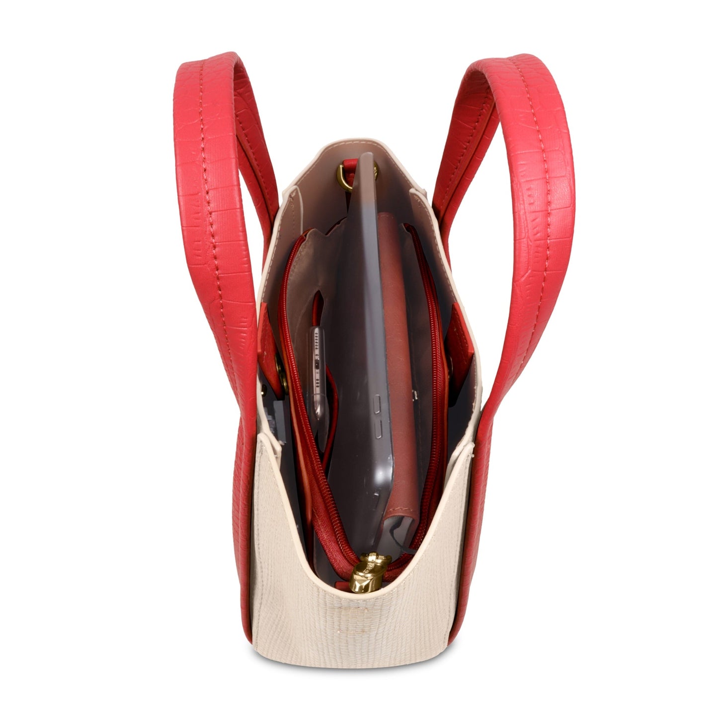 Trendy Leather Tote Bag with Detachable Shoulder Strap & Spacious Interior