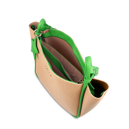 Stylish Leather Tote Bag with Star Charm & Spacious Interior