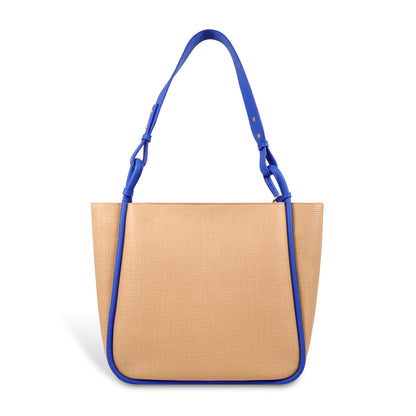 Stylish Leather Tote Bag with Star Charm & Spacious Interior