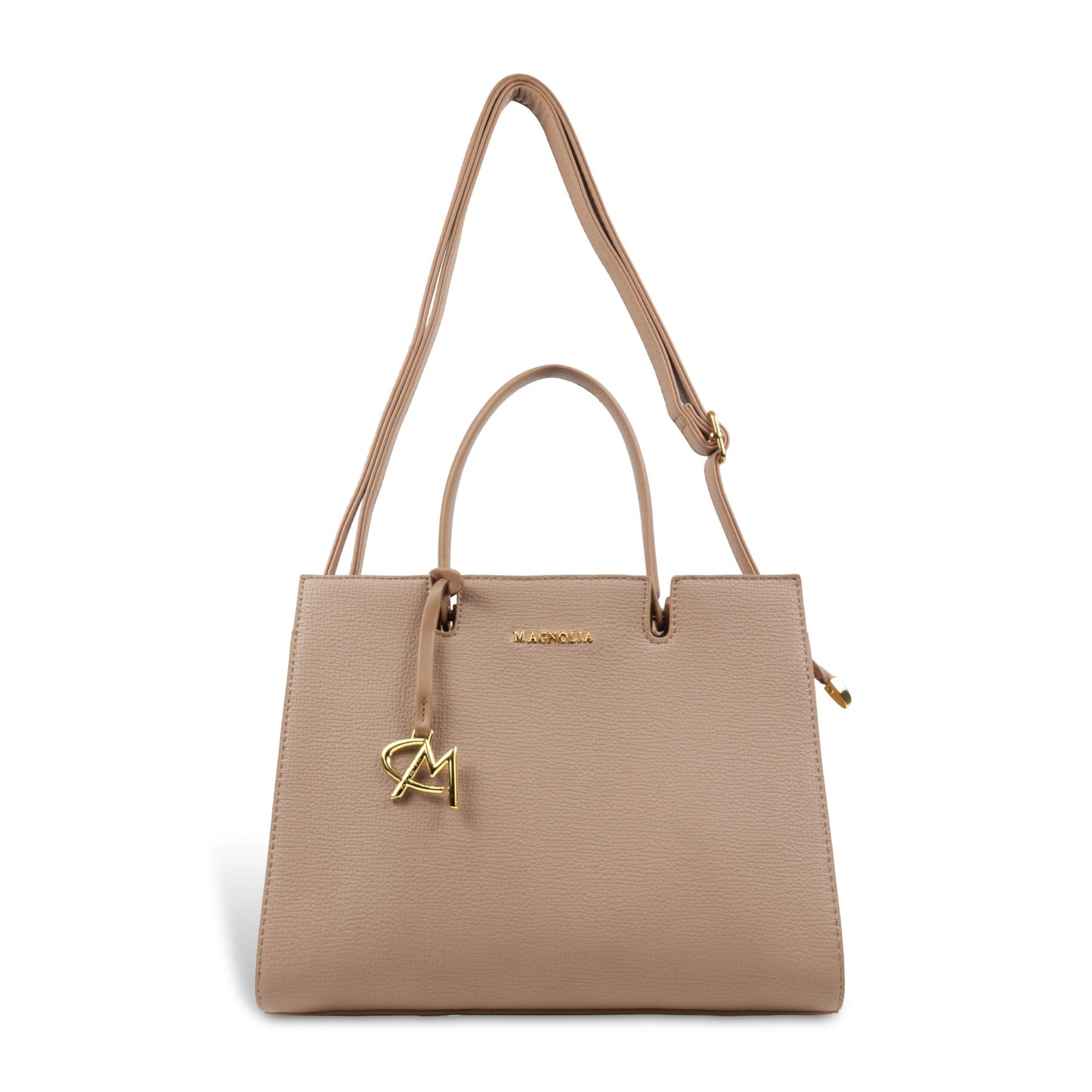 Magnolia Women’s Handbag – 9.5L Spacious Faux Leather Tote in Khaki