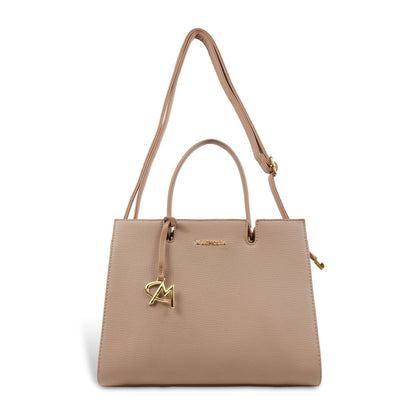 Magnolia Women’s Handbag – 9.5L Spacious Faux Leather Tote in Khaki