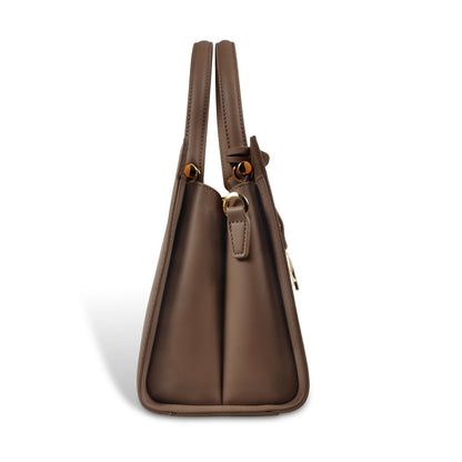 Magnolia Women’s Handbag – 9.5L Spacious Faux Leather Tote in Brown