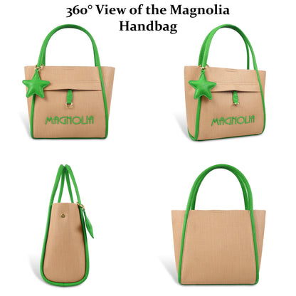 Premium Tote Handbag with Star Charm & Dual Handle Design