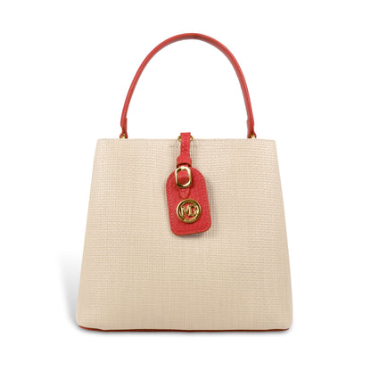 Fashionable Structured Handbag with Dual Handles