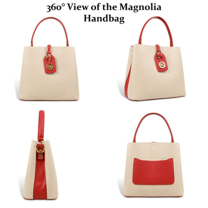 Fashionable Structured Handbag with Dual Handles