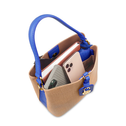 Fashionable Structured Handbag with Dual Handles