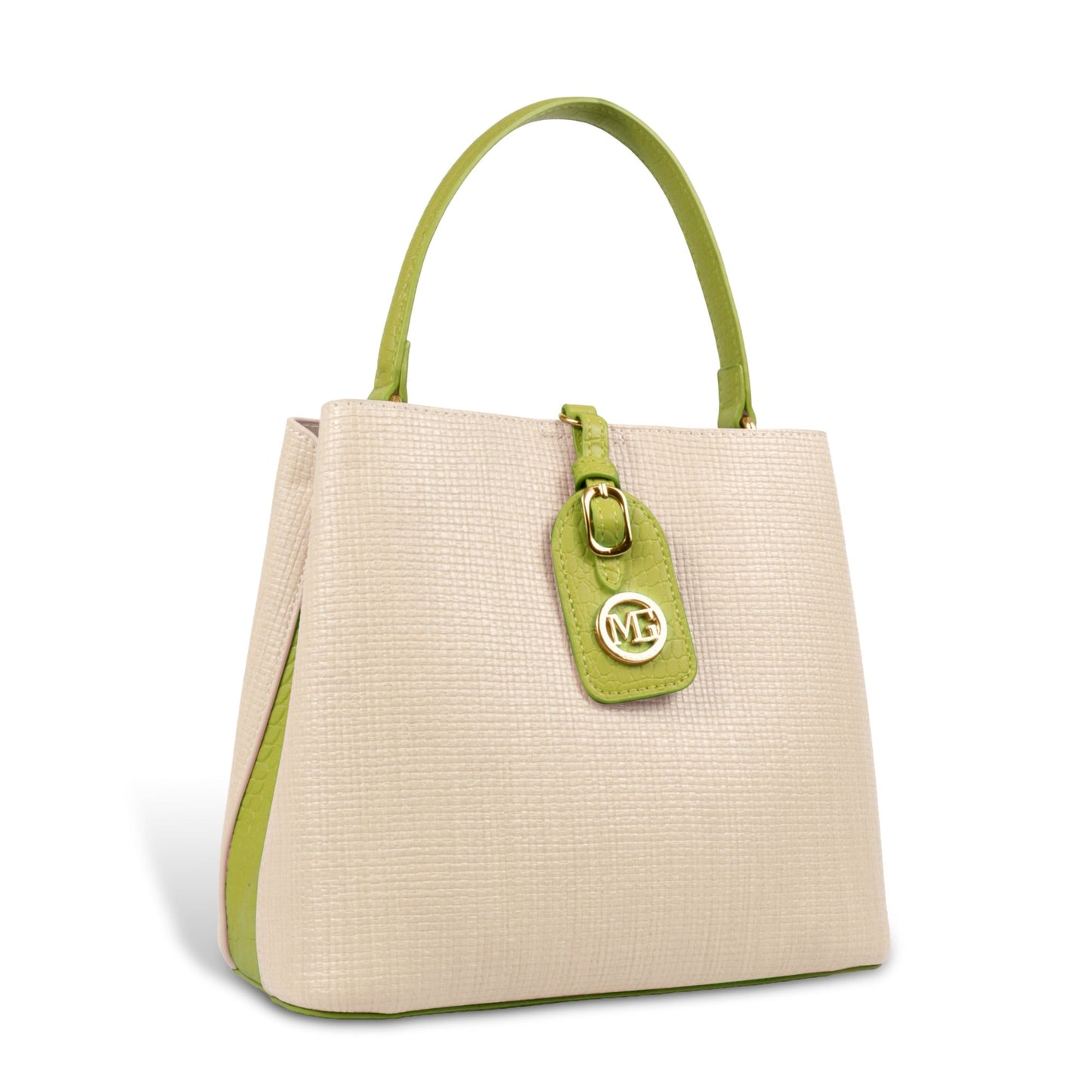 Fashionable Structured Handbag with Dual Handles