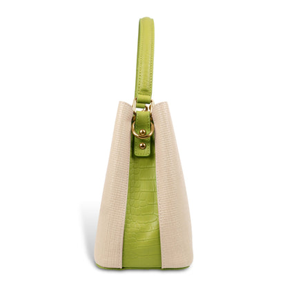 Fashionable Structured Handbag with Dual Handles