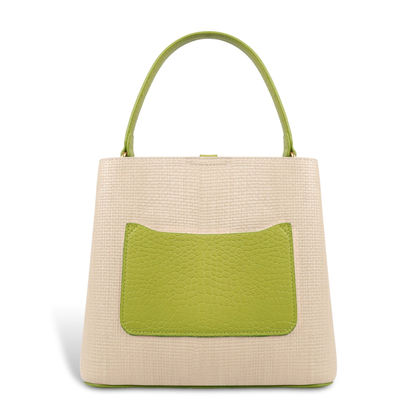 Fashionable Structured Handbag with Dual Handles