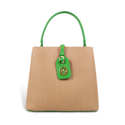 Fashionable Structured Handbag with Dual Handles