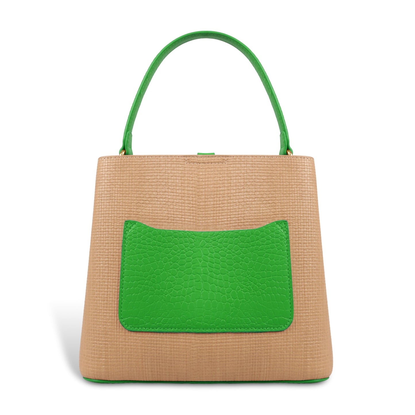 Fashionable Structured Handbag with Dual Handles
