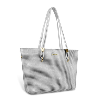 Magnolia Stylish Textured Tote Bag for Women with Spacious Compartments