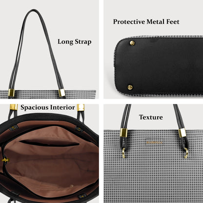 Magnolia Stylish Textured Tote Bag for Women with Spacious Compartments