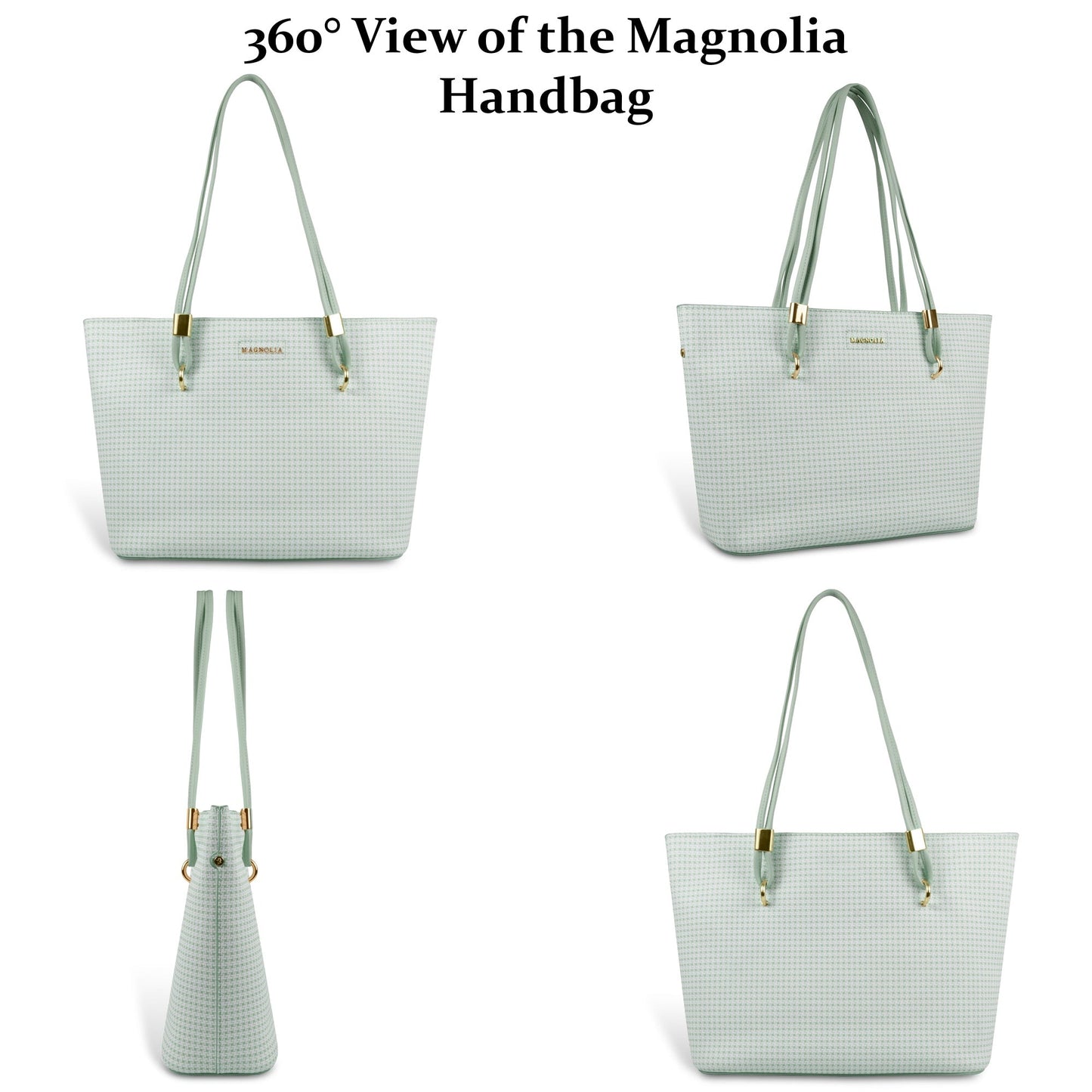 Magnolia Stylish Textured Tote Bag for Women with Spacious Compartments