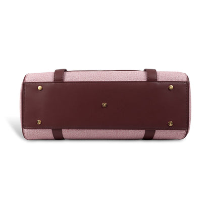 Magnolia Elegant Leatherette Handbag for Women with Detachable Strap