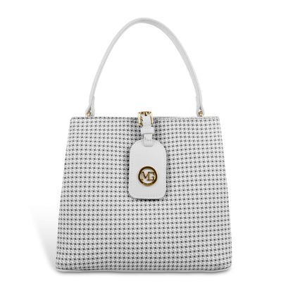 Magnolia Premium Textured Handbag for Women with Detachable Sling Strap
