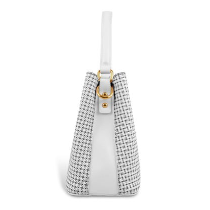 Magnolia Premium Textured Handbag for Women with Detachable Sling Strap