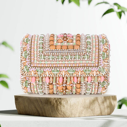 Magnolia Women Multicolor Embellished Clutch