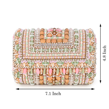 Magnolia Women Multicolor Embellished Clutch