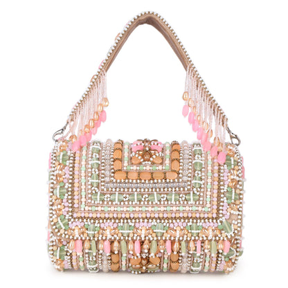 Magnolia Women Multicolor Embellished Clutch