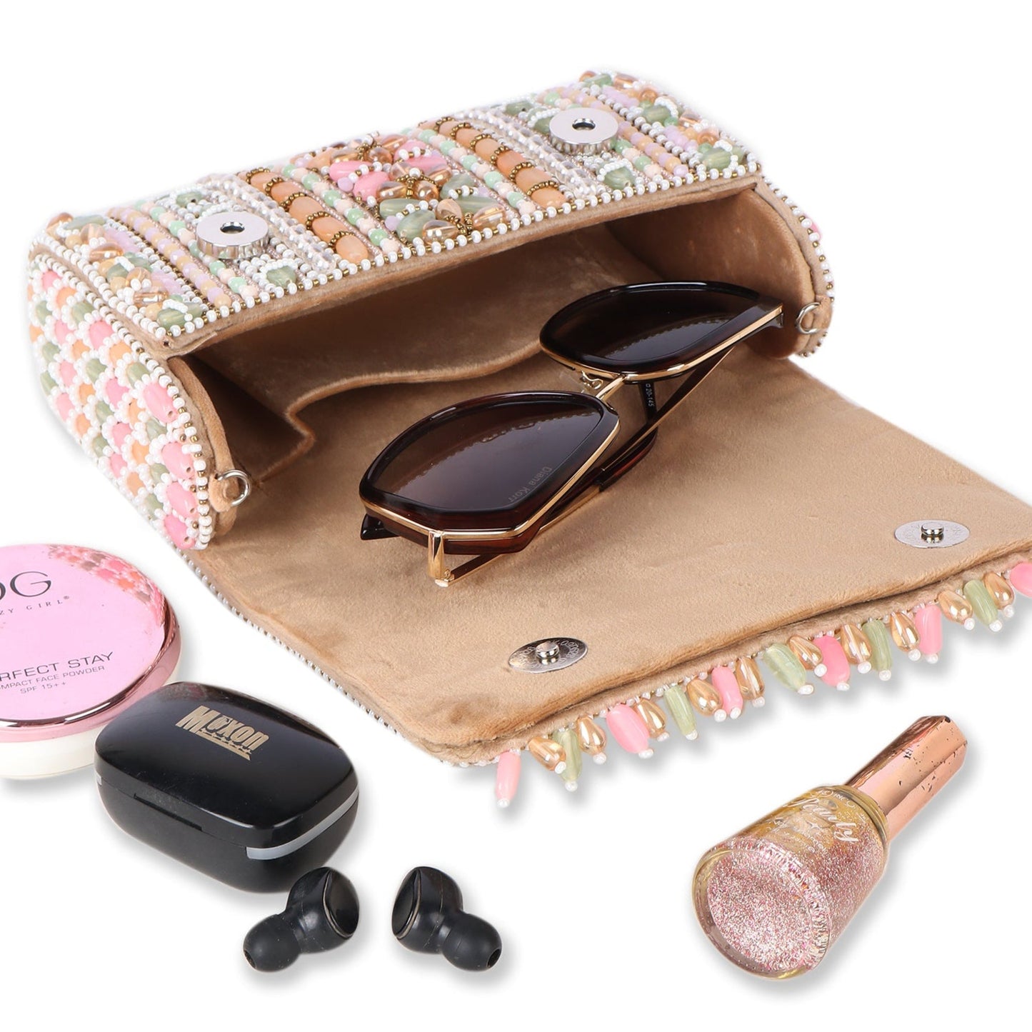 Magnolia Women Multicolor Embellished Clutch