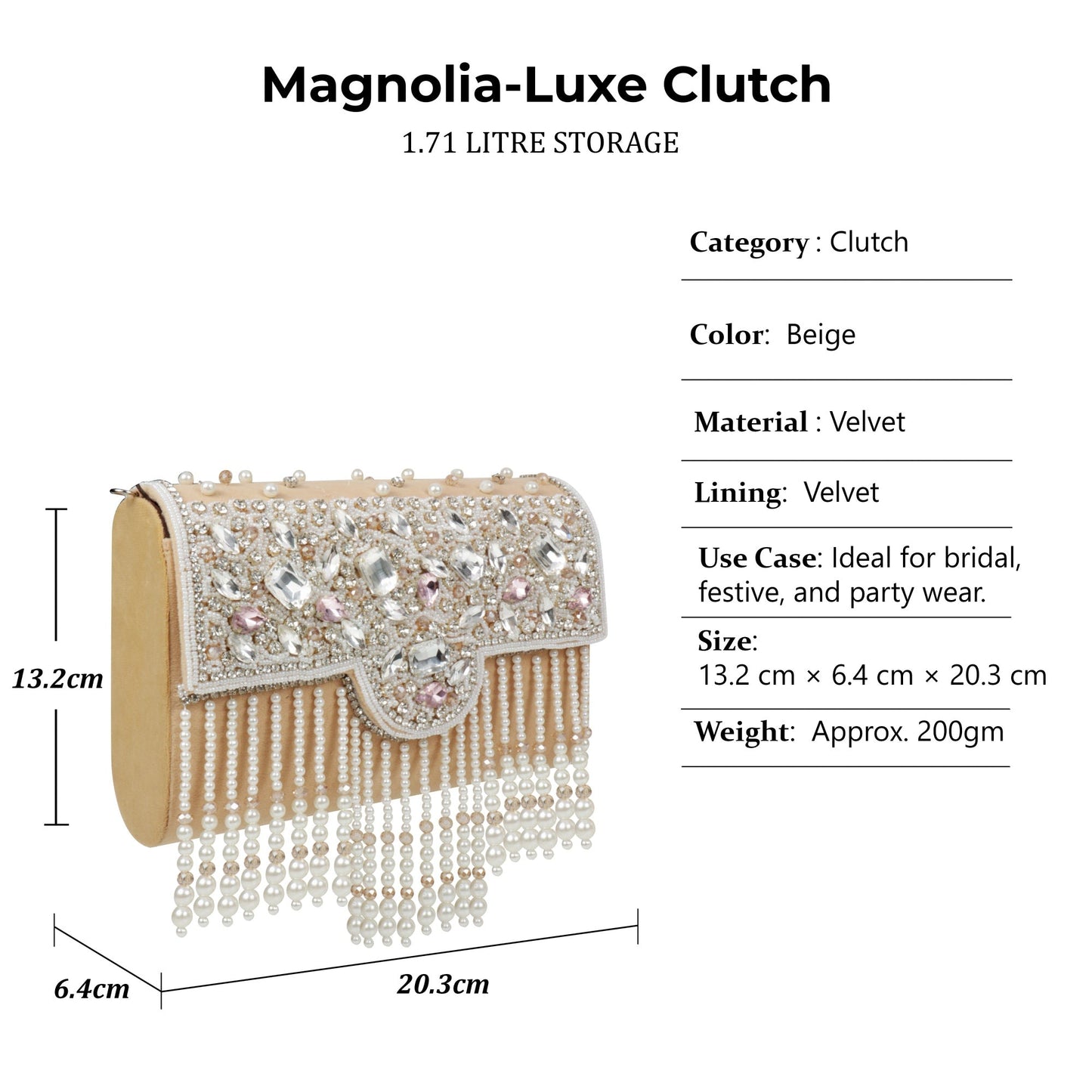 Traditional Potli Style Handbag with Beadwork