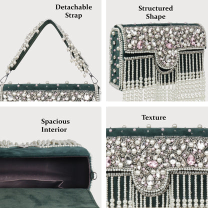 Traditional Potli Style Handbag with Beadwork