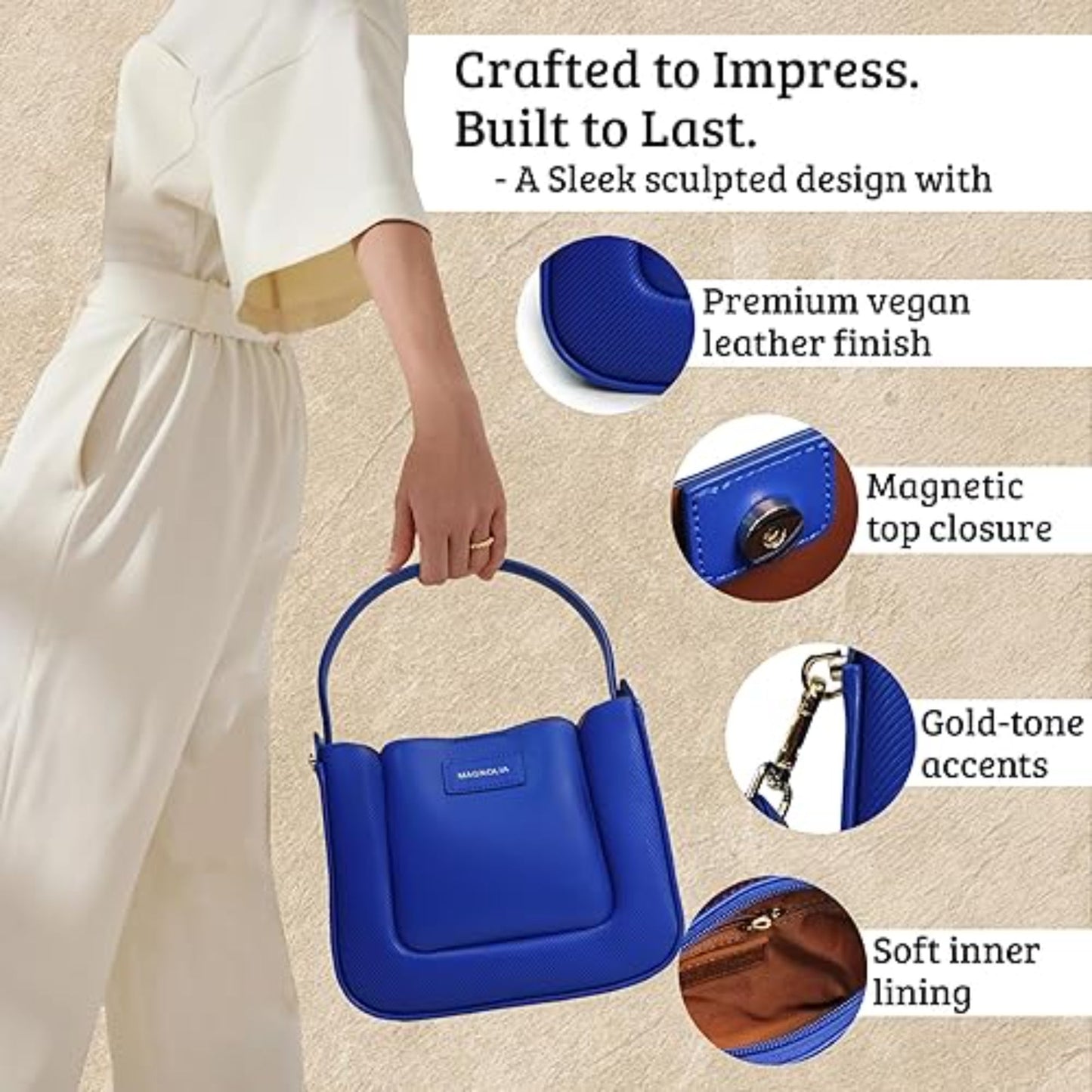 Magnolia Women Blue Shoulder Bag