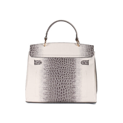 Magnolia Grey PU Leather Animal Effect One Size Women Satchel