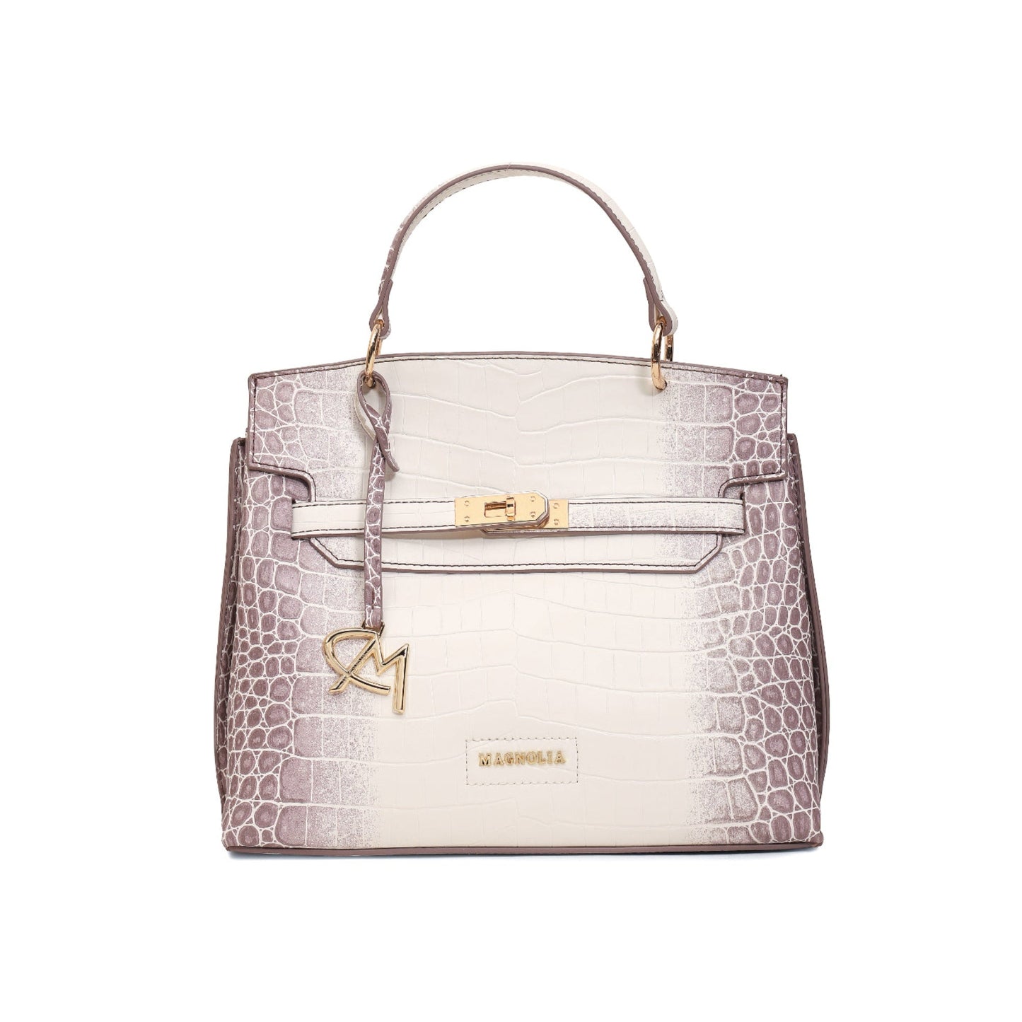 Magnolia Purple PU Leather Animal Effect One Size Women Satchel