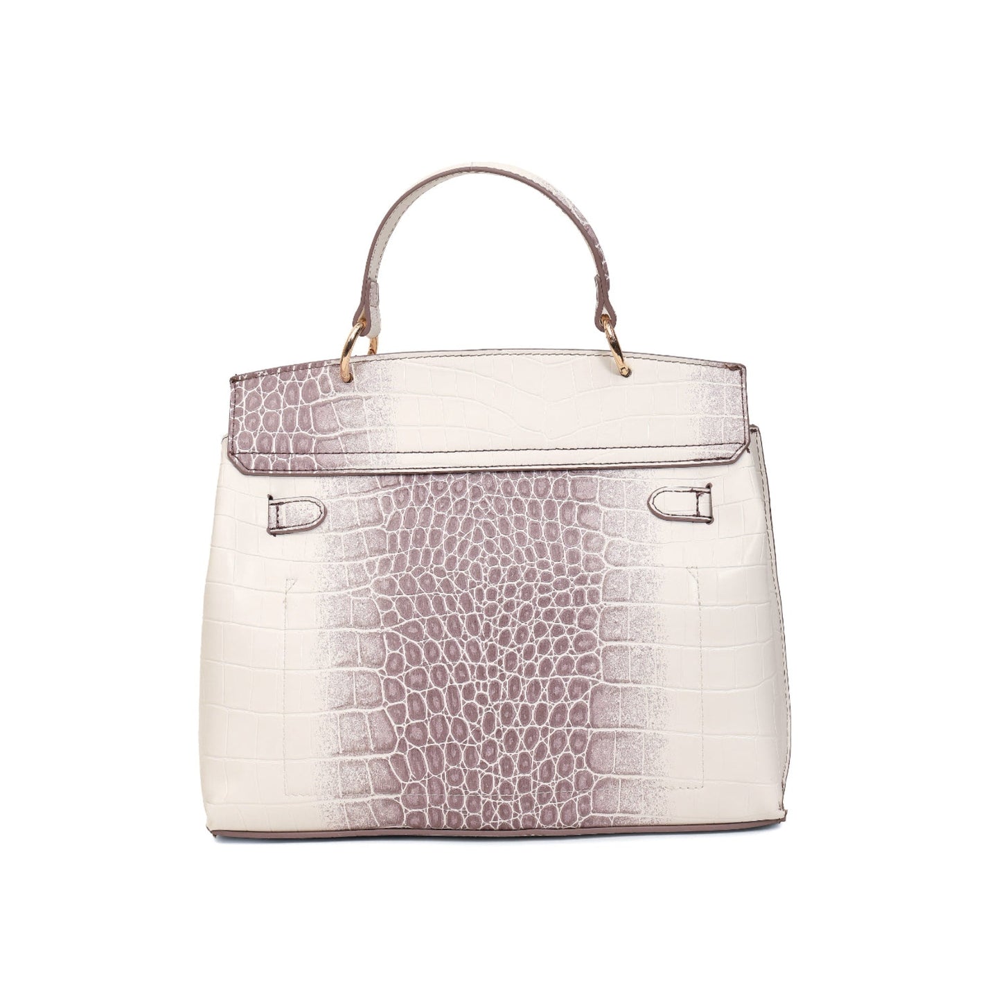 Magnolia Purple PU Leather Animal Effect One Size Women Satchel