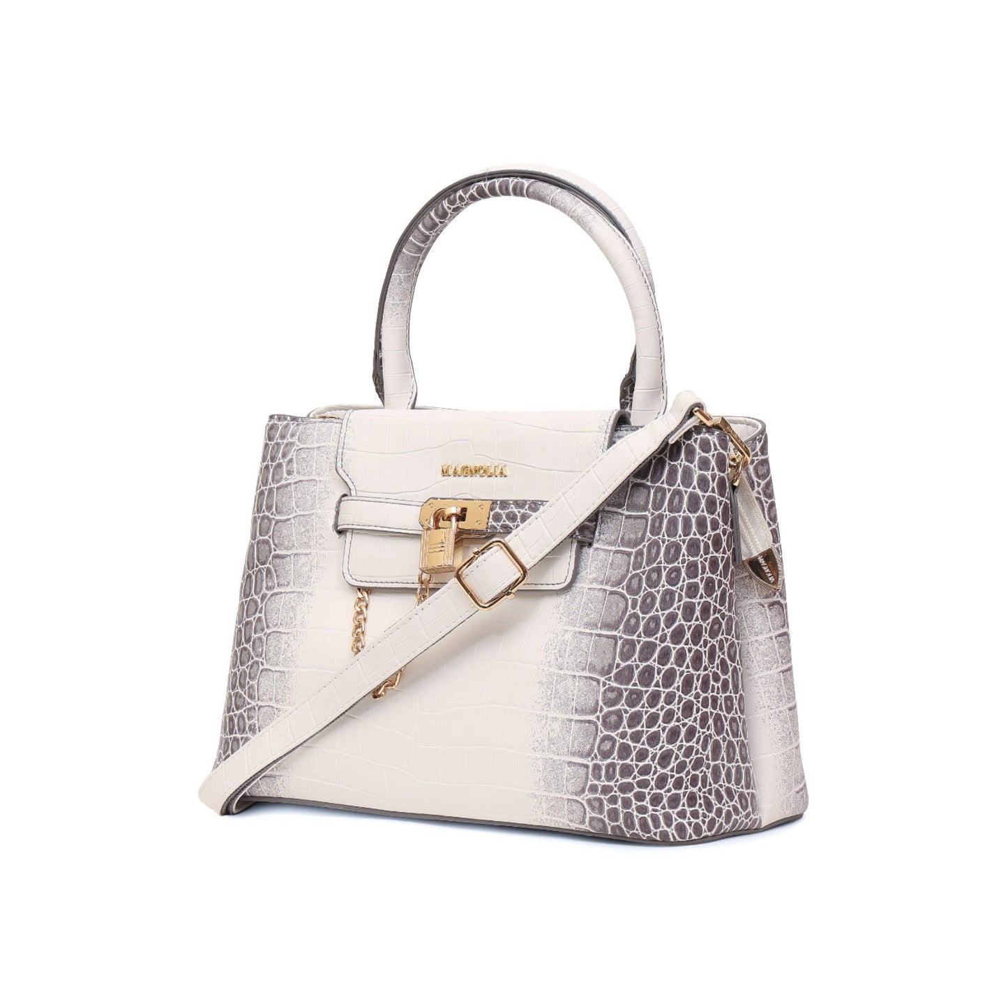 Magnolia Grey PU Leather Animal Effect One Size Women Satchel