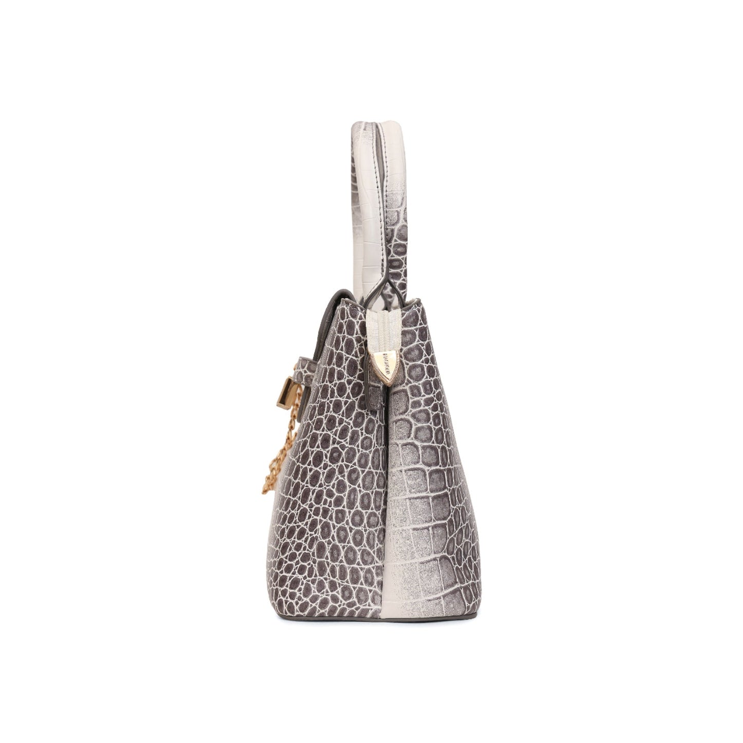 Magnolia Grey PU Leather Animal Effect One Size Women Satchel