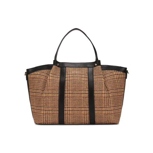 Magnolia Black Textured One Size PU Leather Tote