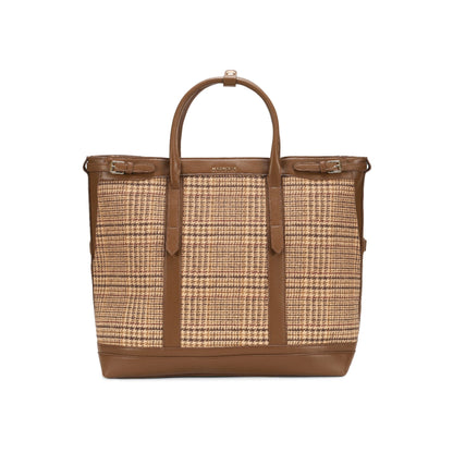 Magnolia Brown PU Leather Textured One Size Unisex Tote