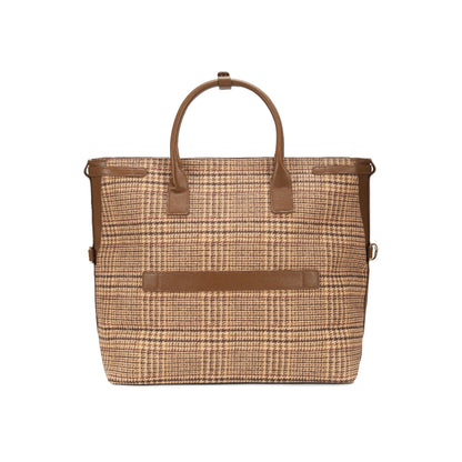 Magnolia Brown PU Leather Textured One Size Unisex Tote