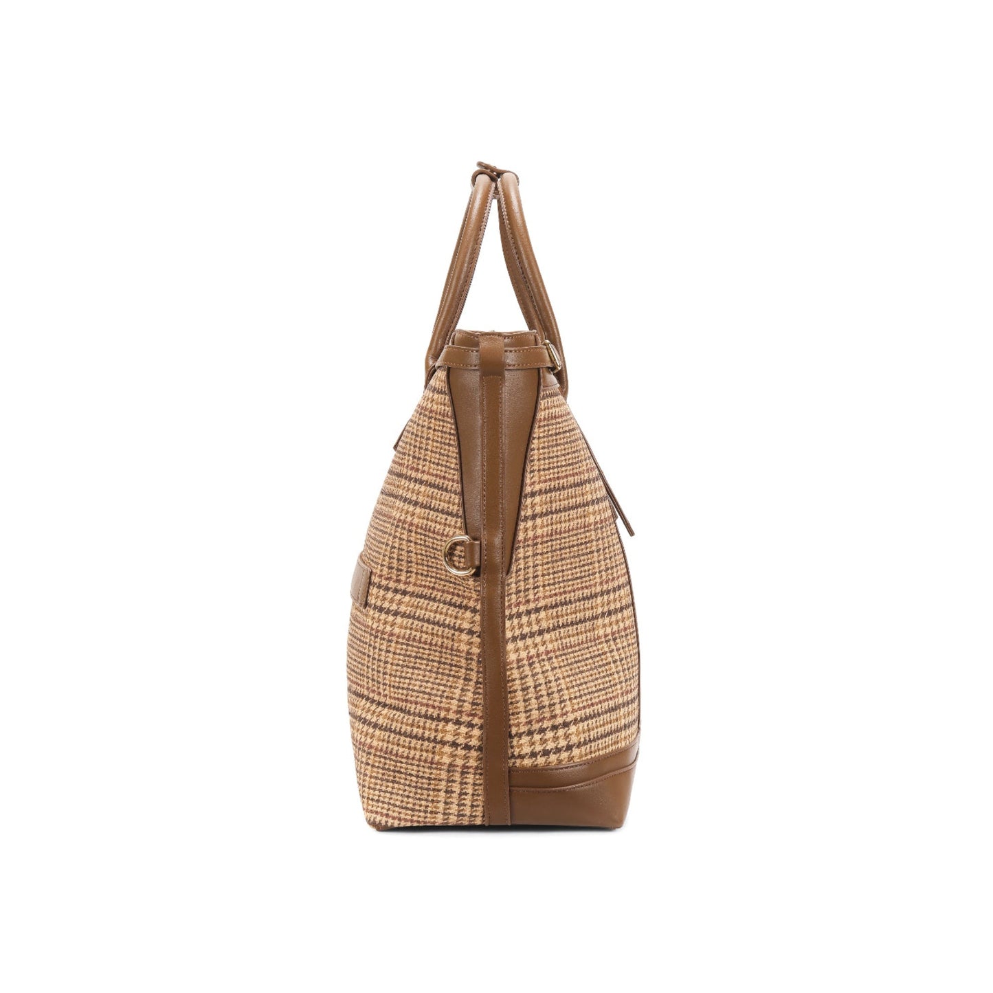 Magnolia Brown PU Leather Textured One Size Unisex Tote